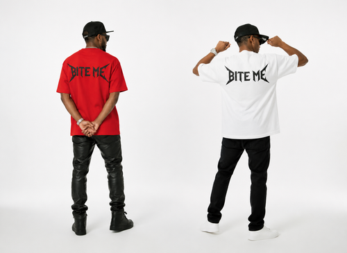 Bite Me T-Shirt | Demon Eyes Graphic Streetwear Shirt | Goth Oversized Tee