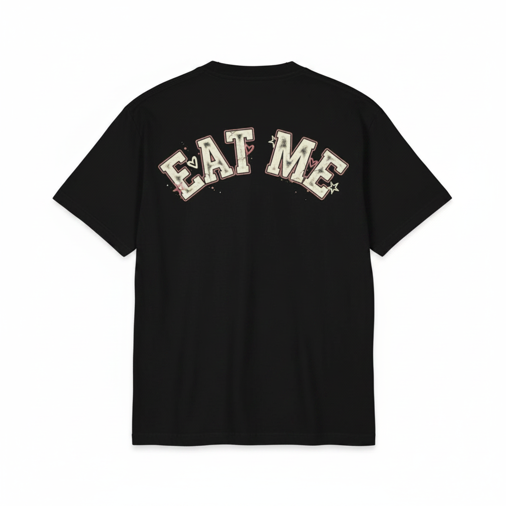 Dark Magical Girl Eat Me T-Shirt | Goth Anime Streetwear Shirt | Kawaii Gothic Oversized Tee