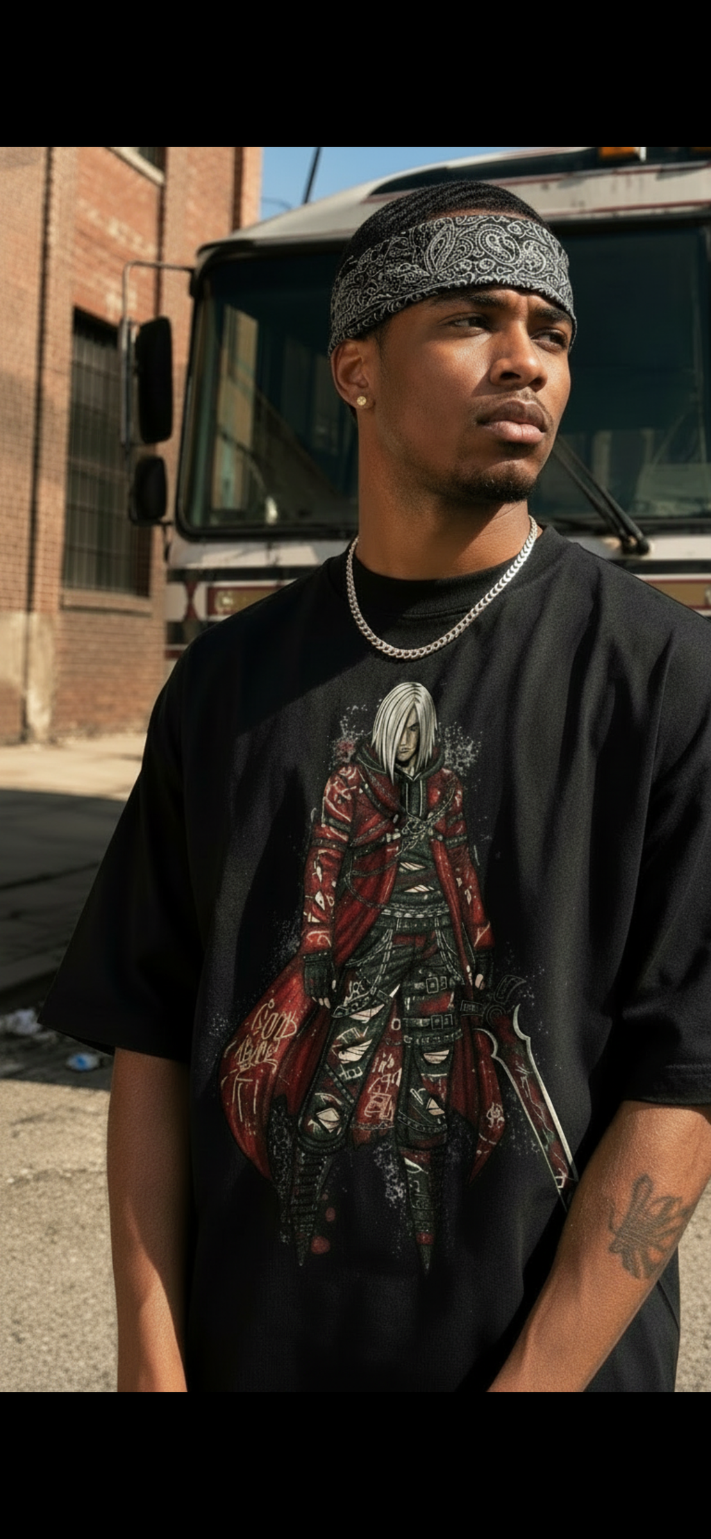 Hell Born Bite Me Graphic Tee | Horror Streetwear Shirt | Goth Oversized Tee
