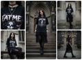 Death Bride Eat Me Graphic Tee | Grim Reaper Horror Streetwear Shirt | Goth Oversized Tee