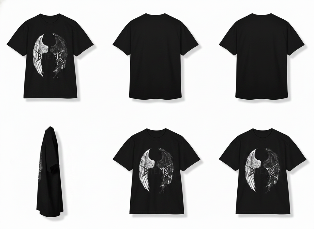 Born From Angels But Raised By The Devil | Gothic Streetwear Shirt | Goth Oversized Tee