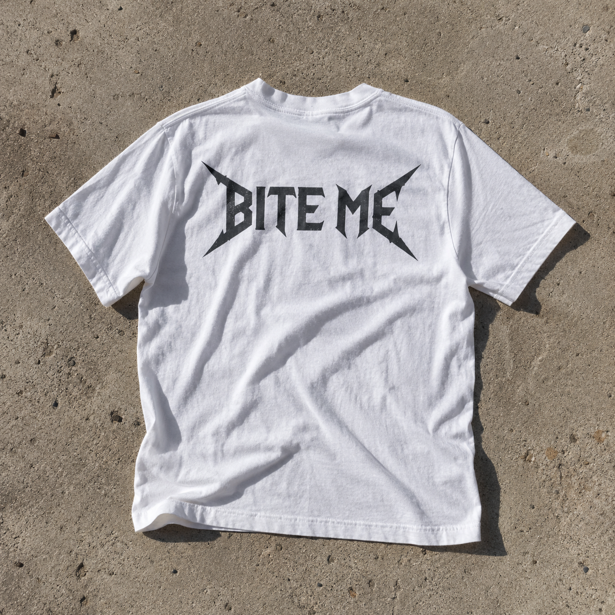 Bite Me T-Shirt | Demon Eyes Graphic Streetwear Shirt | Goth Oversized Tee